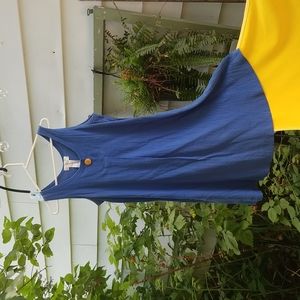 Blue COLETTE Crepe Cotton dress M